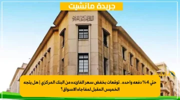 حتى 4 دفعة واحدة.. توقعات بخفض سعر الفائدة من البنك المركزي هل يتجه الخميس المقبل لمفاجأة الأسواق؟ 1